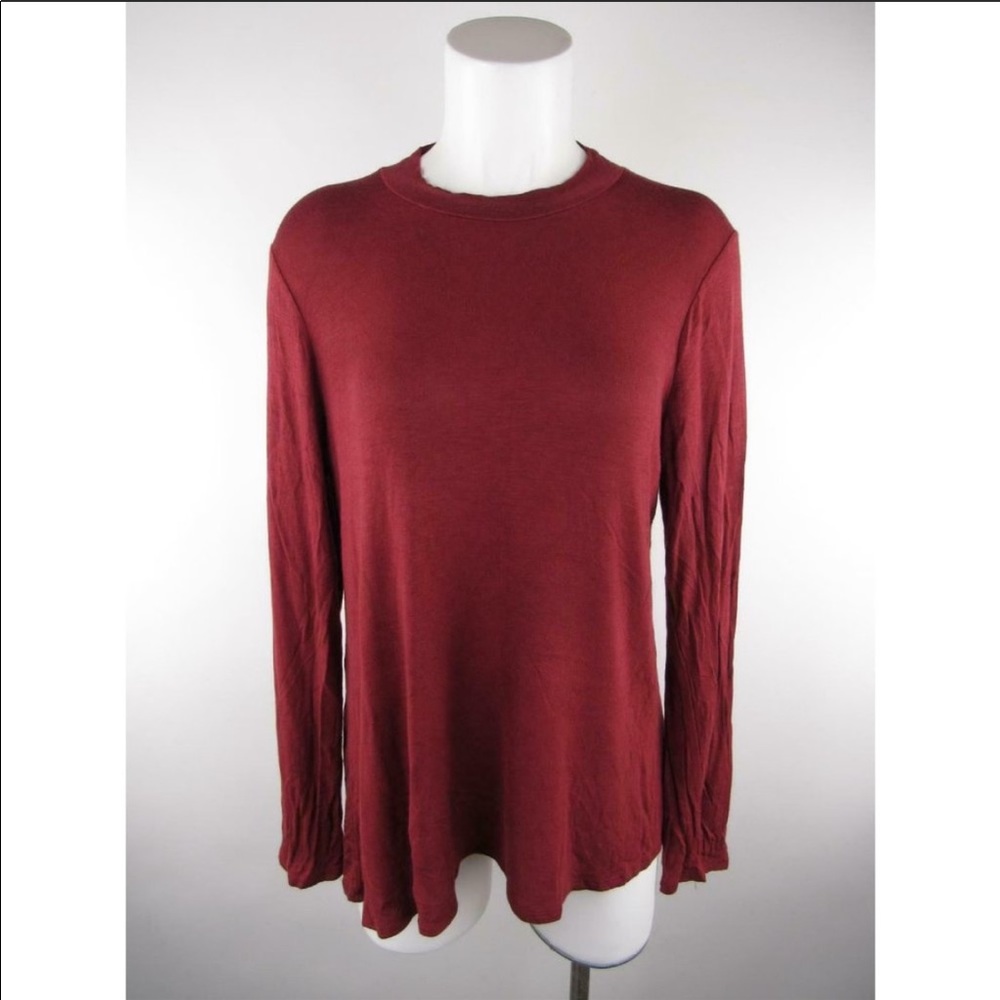 Mossimo solid rayon spandex knit top
